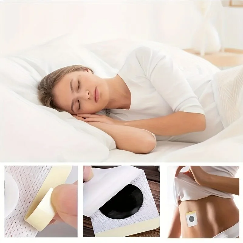 Жінка спить із пластирем Slimming Patch